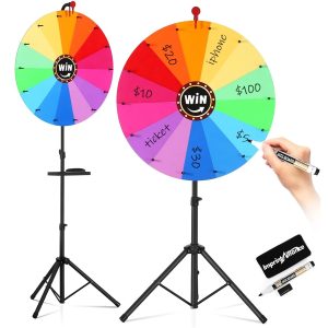 24 Inch Dry Erase Spinning Prize Wheel
