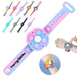 Adjustable Spinning Pop Bubble Fidget Bracelet Toy